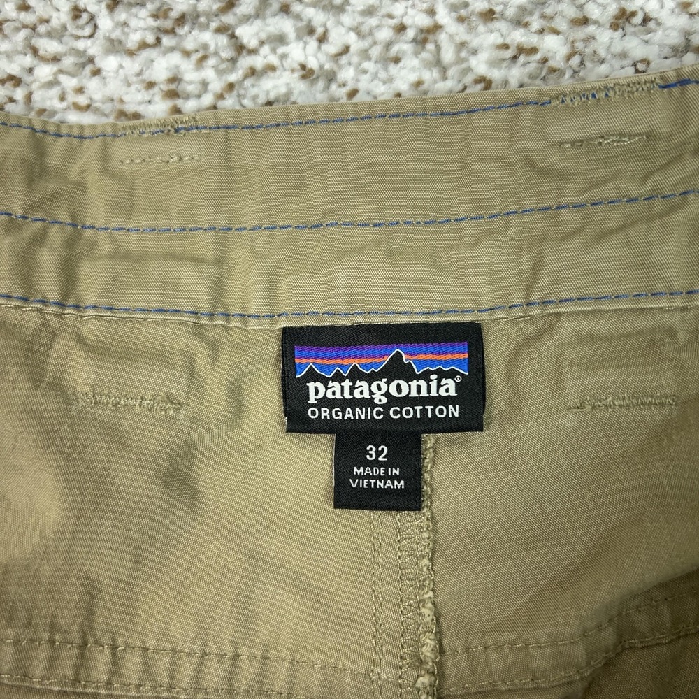 Patagonia Pants Mens 32x30 Beige Organic Tenpenny Canvas Hiking Workwear Gorp - Picture 7 of 13